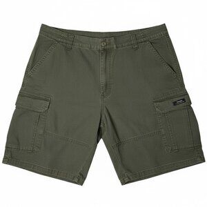 Wrangler Men’s Cargo Shorts Size 42 Olive Green Tapered Utility Pockets